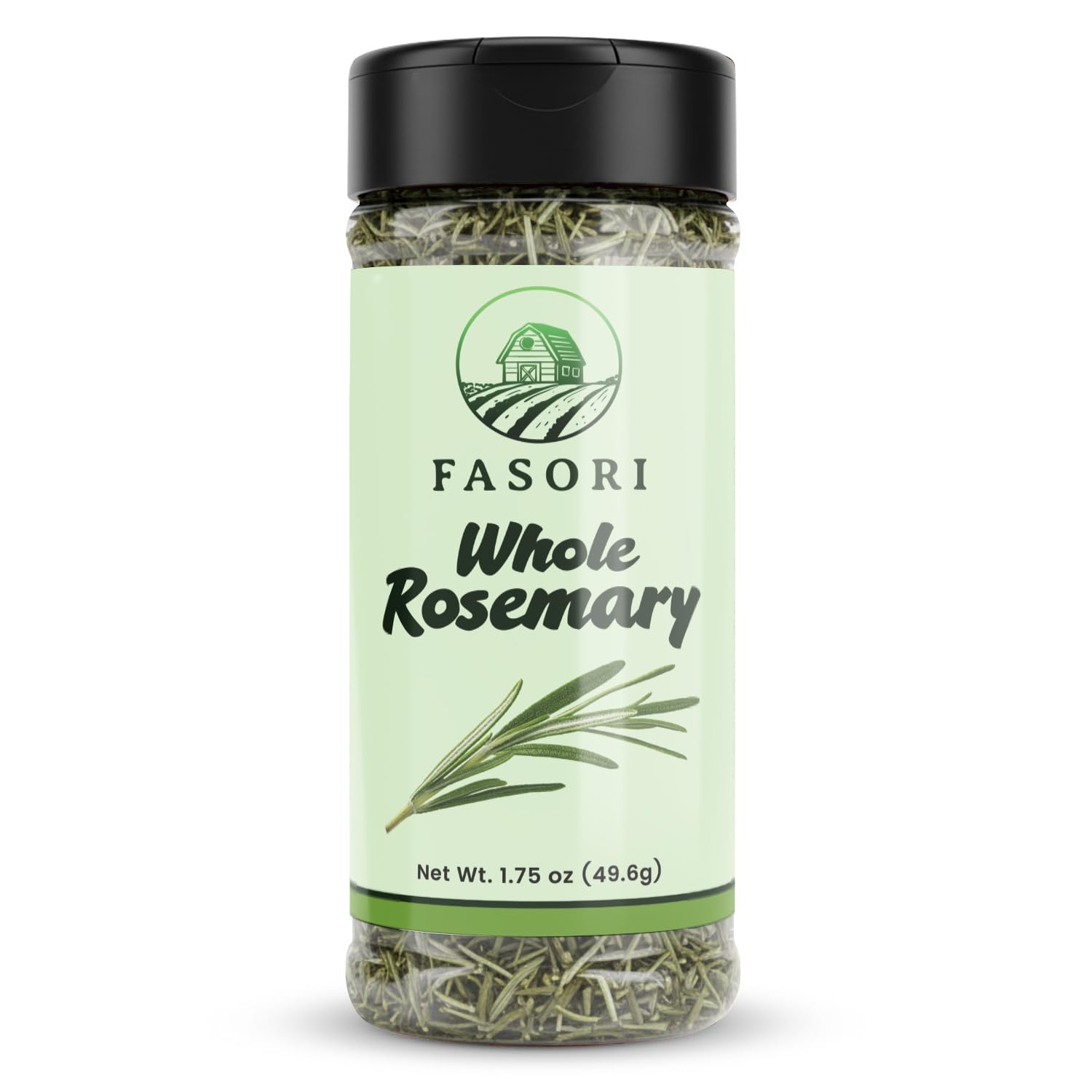 Fasori Rosemary Whole Leaves 1.75 oz (50 g) – Premium Dried Whole Rosemary Herb, Aromatic Mediterranean Spice for Cooking, Roasts, Chicken & Potatoes